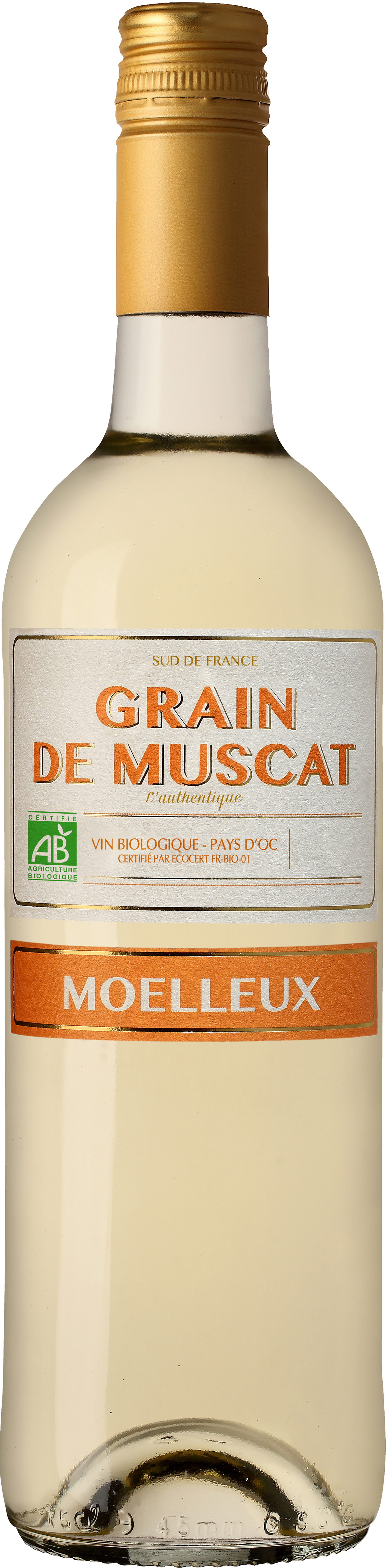 GRAIN DE MUSCAT MOELLEUX BLANC AB IGP PAYS D OC